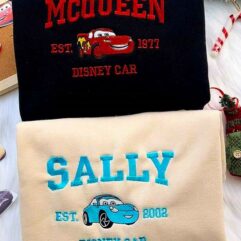 Retro McQueen And Sally Cars 2 Sweatshirt