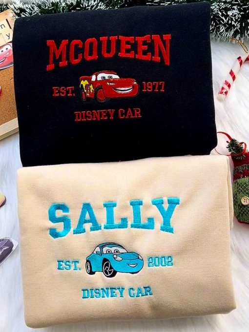 Retro McQueen And Sally Cars 2 Sweatshirt
