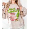 Christmas Grinch Glitter Rainbow Sweatshirt