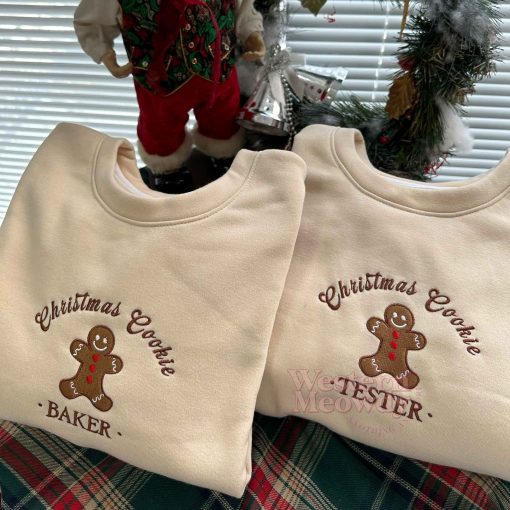 Christmas Cookie Baker Tester Embroidered Sweatshirt