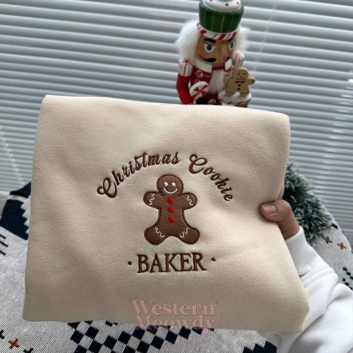 Christmas Cookie Baker Tester Embroidered Sweatshirt