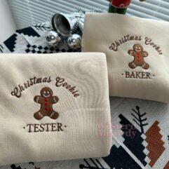 Christmas Cookie Baker Tester Embroidered Sweatshirt