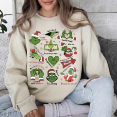 Christmas Grinch My Day I’m Booked Icons Sweatshirt