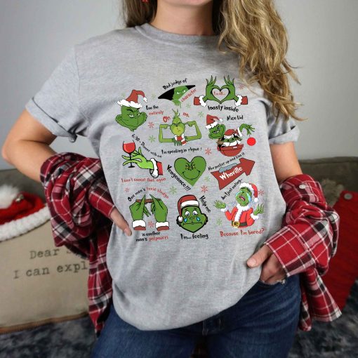 Christmas Grinch My Day I’m Booked Icons Sweatshirt