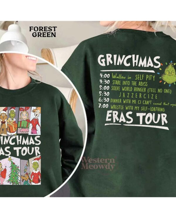 Grinchmas Eras Tour Today I’m Booked Sweatshirt