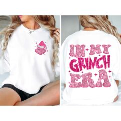 Grinch Bling Sequin Christmas Sweatshirt