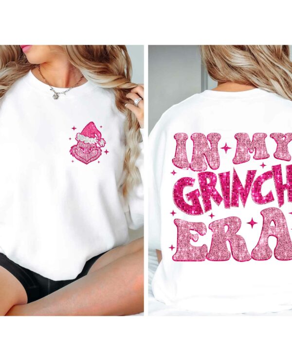 Grinch Bling Sequin Christmas Sweatshirt