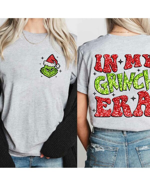Grinch Bling Sequin Green Christmas Sweatshirt