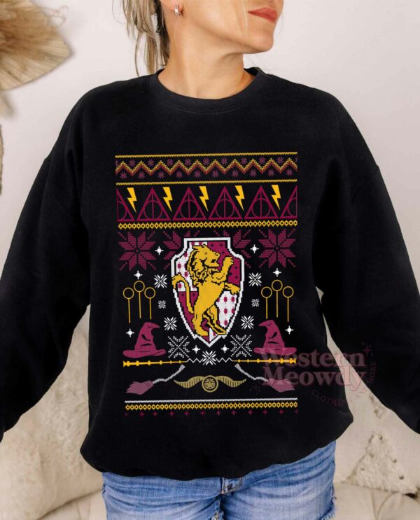 Hogwarts House Ugly Christmas Harry Potter Sweatshirt