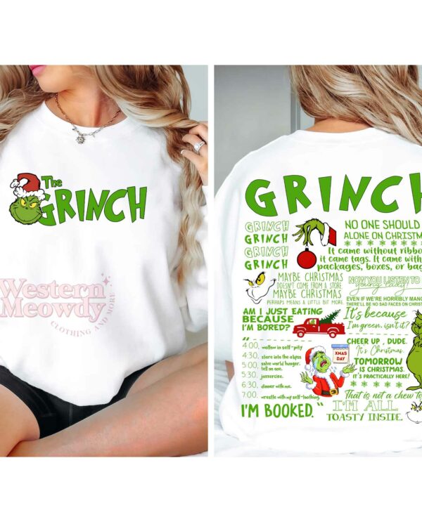 The Grinch Full Day Schedule Sweatshirt