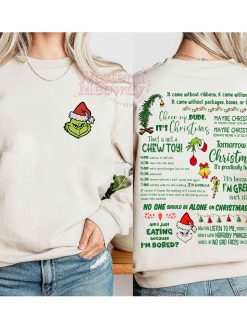 The Grinch Full Day I’m Booked Schedule Sweatshirt