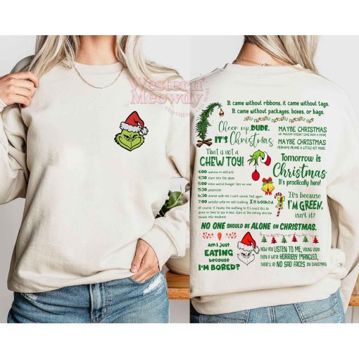 The Grinch Full Day I’m Booked Schedule Sweatshirt