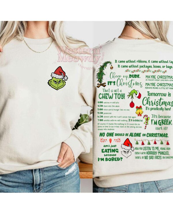 The Grinch Full Day I’m Booked Schedule Sweatshirt