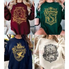 Retro 90s Hogwarts House Harry Potter Sweatshirt