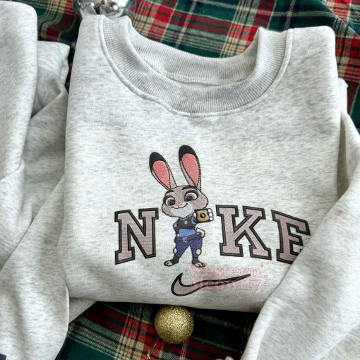 Judy Hopps And Nick Wilde Faux-Embroidered Sweatshirt