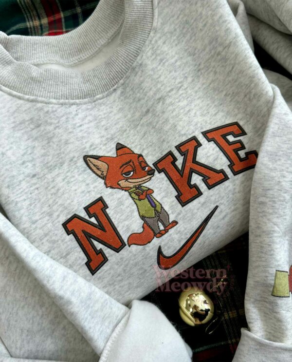 Judy Hopps And Nick Wilde Faux-Embroidered Sweatshirt