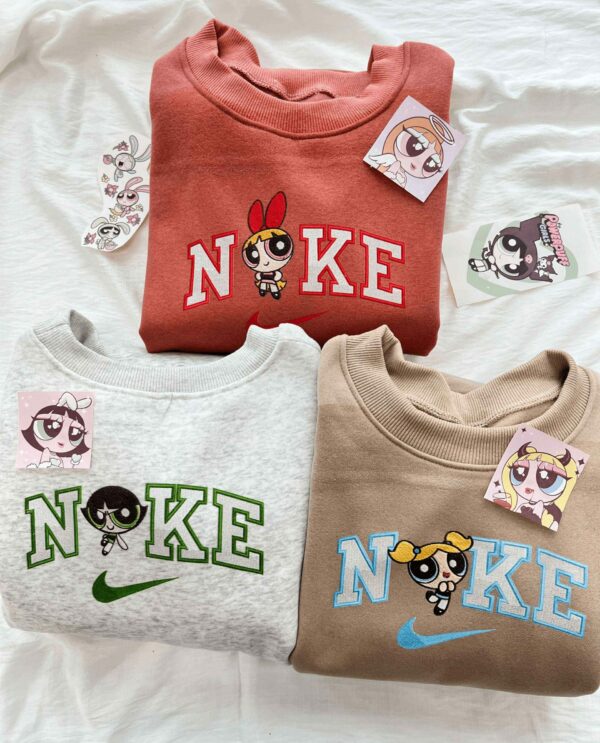 Powerpuff Girl Faux-Embroidered Sweatshirt