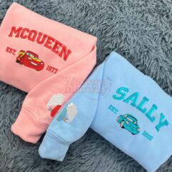 Retro McQueen And Sally Cars Sweatshirt