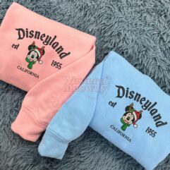 Retro Mickey and Minnie Couple Christmas Sweatshirt