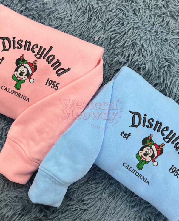 Retro Mickey and Minnie Couple Christmas Sweatshirt