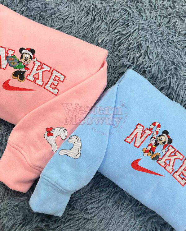 Mickey and Minnie Couple Christmas Cookie Sweatshirt