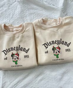 Retro Mickey and Minnie Couple Christmas Sweatshirt