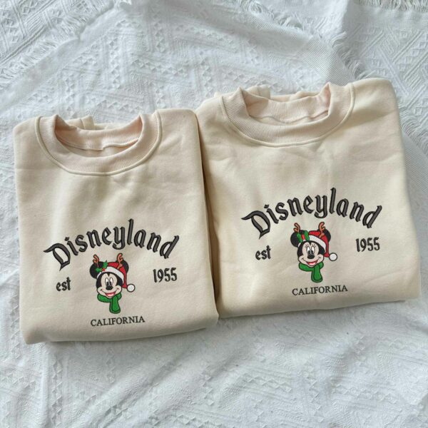 Retro Mickey and Minnie Couple Christmas Sweatshirt