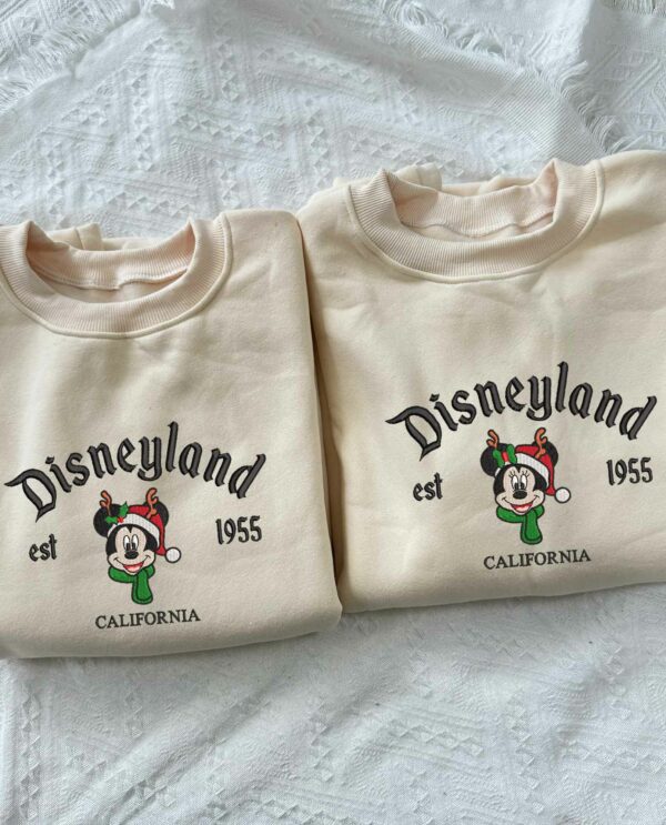 Retro Mickey and Minnie Couple Christmas Sweatshirt