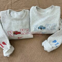 McQueen Sally Mater Friends Faux-Embroidered Sweatshirt