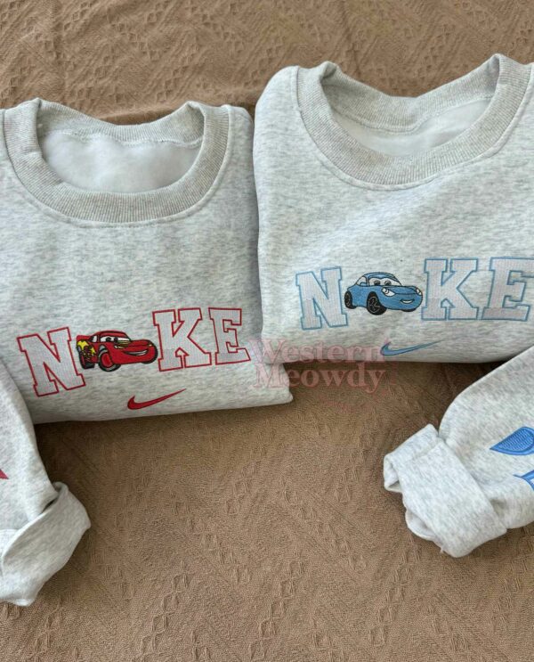 McQueen Sally Mater Friends Faux-Embroidered Sweatshirt