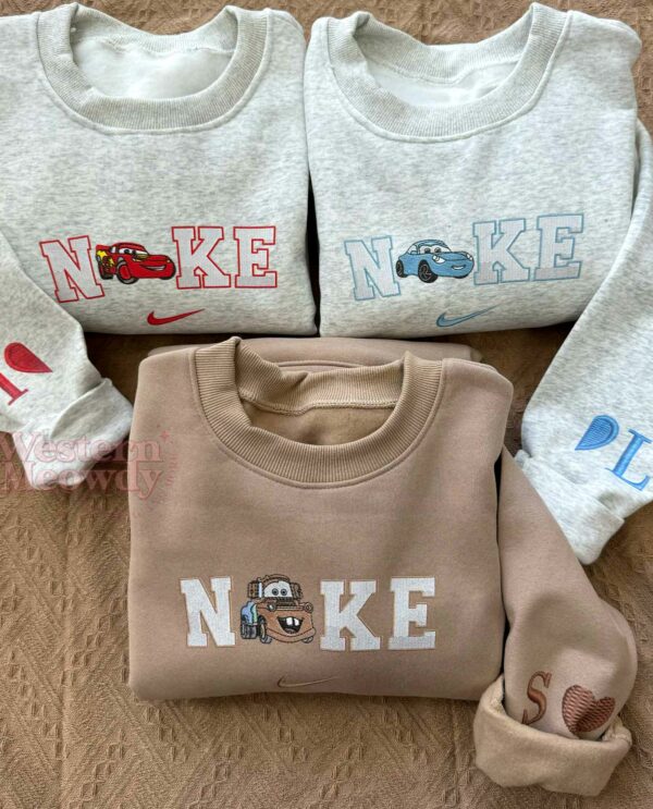 McQueen Sally Mater Friends Faux-Embroidered Sweatshirt