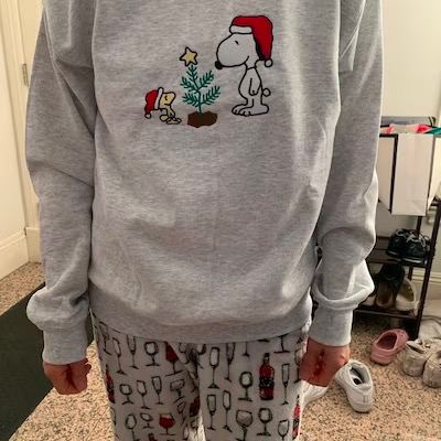Snoopy and Woodstock Peanuts Charlie Brown Christmas Sweater photo review
