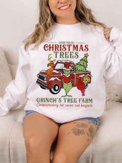 Grinch Farm Fresh Christmas Trees Sweatshirt