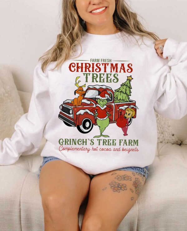 Grinch Farm Fresh Christmas Trees Sweatshirt
