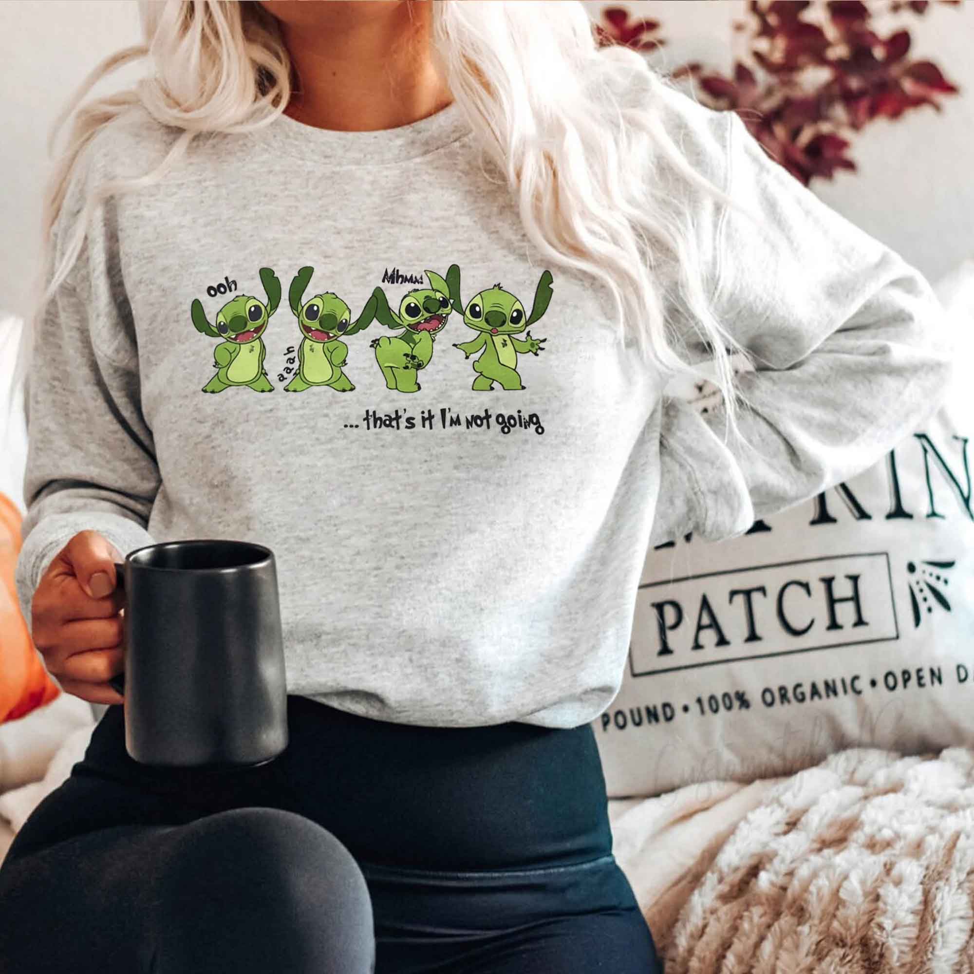 Grinch Christmas Coffee Cups Sweatshirt - Western Meowdy