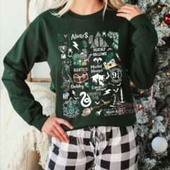 Slytherin House And Dobby Sweatshirt Slytherin House And Dobby Sweatshirt