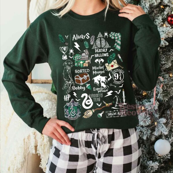 Slytherin House And Dobby Sweatshirt