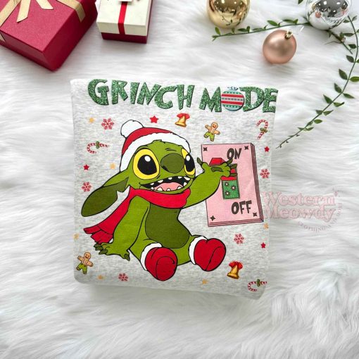Stitch Grinch Christmas Mood Sweatshirt