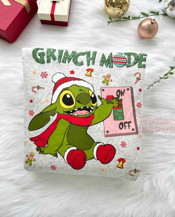 Stitch Grinch Christmas Mood Sweatshirt