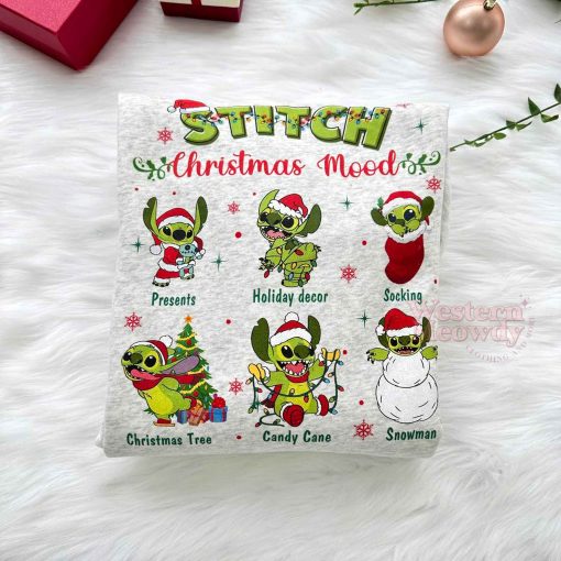 Stitch Grinch Christmas Mood Sweatshirt