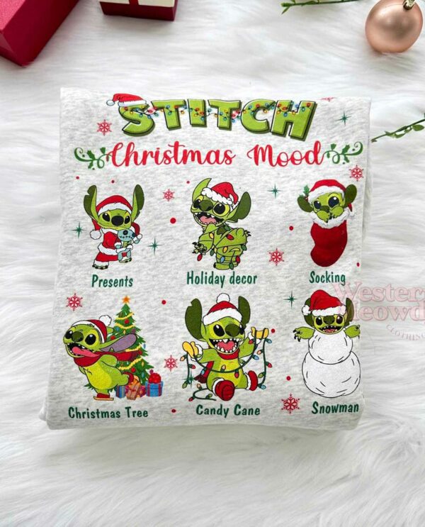 Stitch Grinch Christmas Mood Sweatshirt