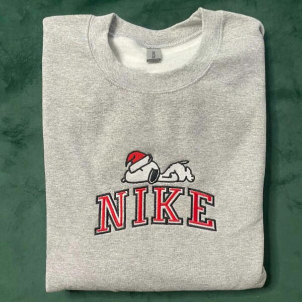 Snoopy Sleep Christmas Embroidered Sweatshirt Snoopy Sleep Christmas Embroidered Sweatshirt