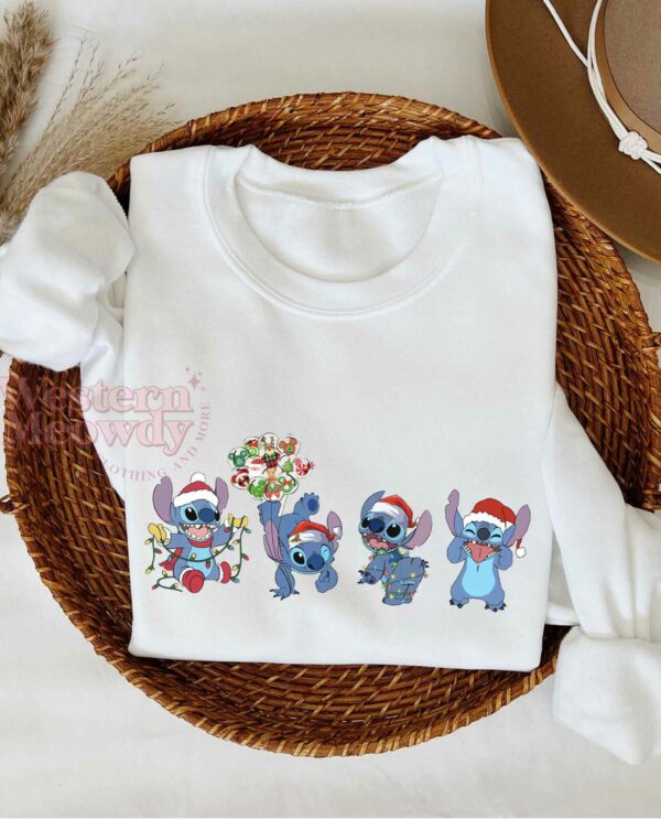 Stitch Coffee Lovers Christmas Lamps Sweatshirt