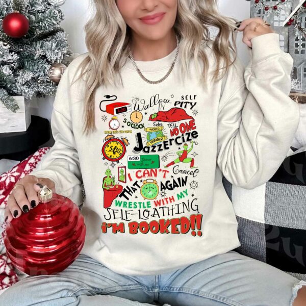 Christmas Timetable Grinch I’m Booked Sweatshirt