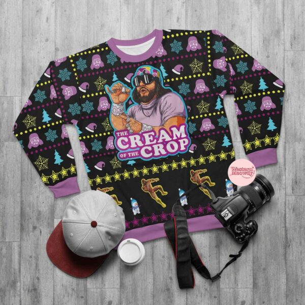 Macho Man Randy Savage The Cream Of The Crop Ugly Christmas Sweatshirt