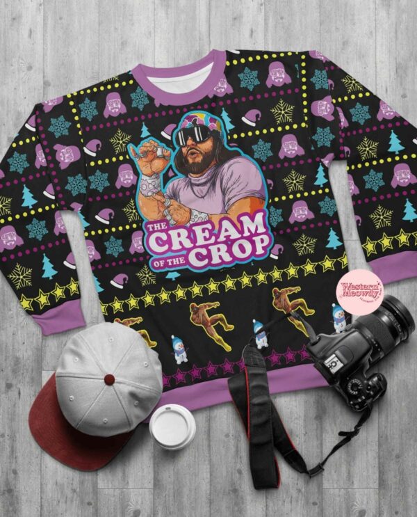 Macho Man Randy Savage The Cream Of The Crop Ugly Christmas Sweatshirt