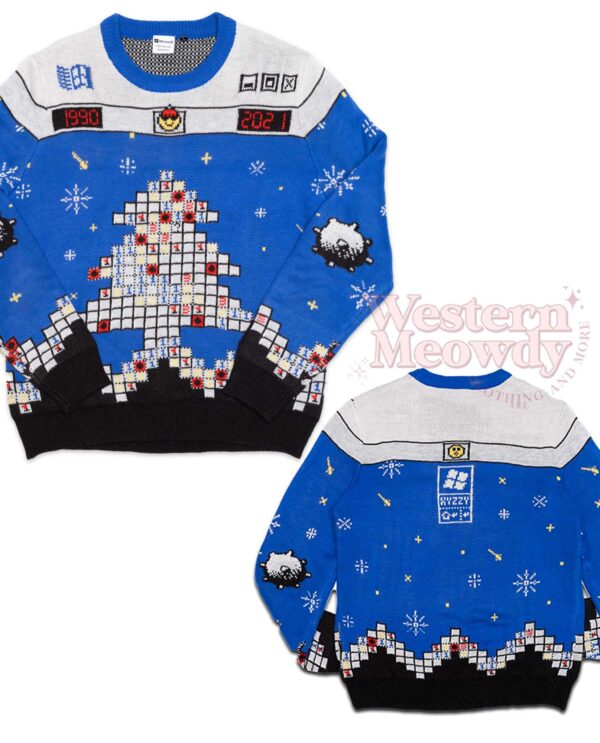 Microsoft 2021 Minesweeper Ugly Christmas Sweatshirt