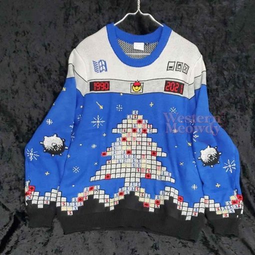 Microsoft 2021 Minesweeper Ugly Christmas Sweatshirt