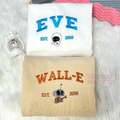 Wall-E Eve Est 2008 Couple Sweatshirt