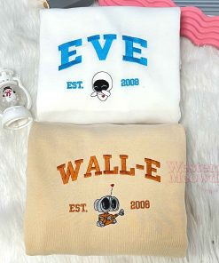 Wall-E Eve Est 2008 Couple Sweatshirt
